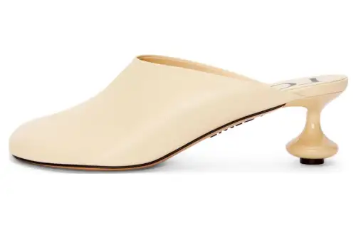 LOEWE Toy Comfortable Round Toe Closed Toe Slippers Women's Yellow