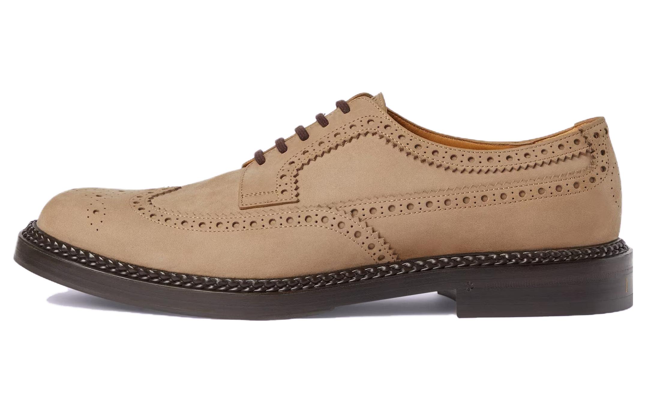 GUCCI Dress Shoes Men's Low Top Tan