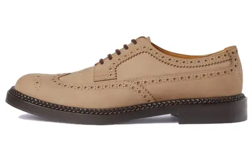 GUCCI Dress Shoes Men's Low Top Tan