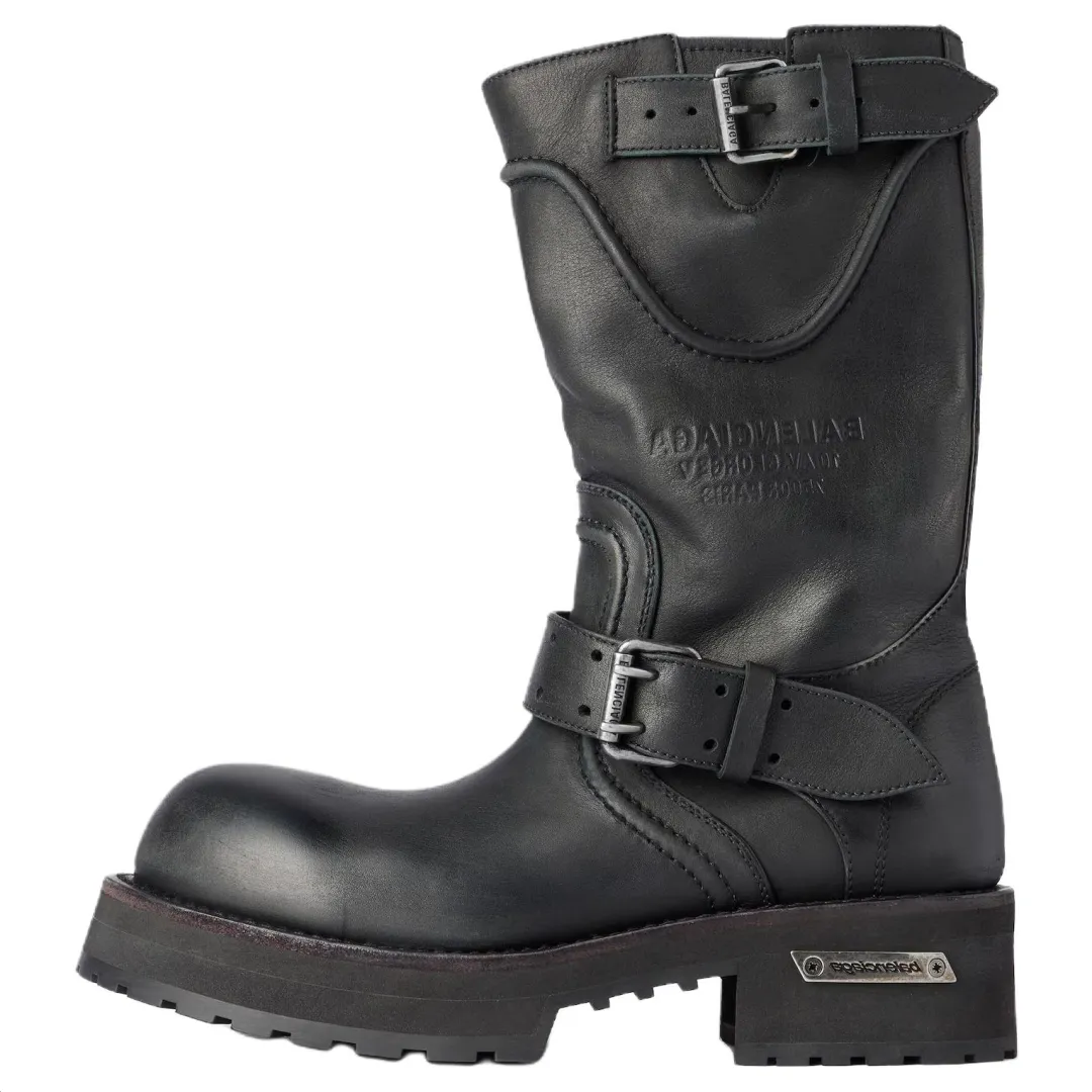 Balenciaga buckle-strap biker boots Women's