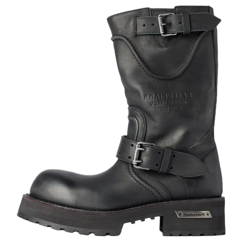 Balenciaga buckle-strap biker boots Women's