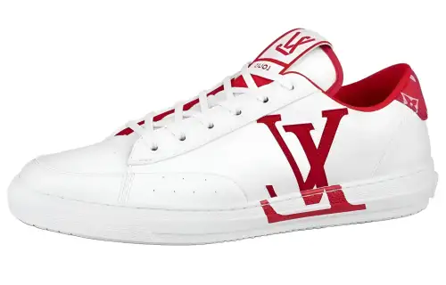 LOUIS VUITTON Charlie Low top Skateboard Shoes Unisex White