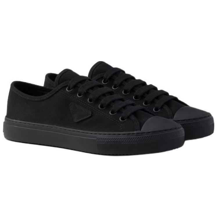 PRADA Hemp Low top Skateboard Shoes Men's Black