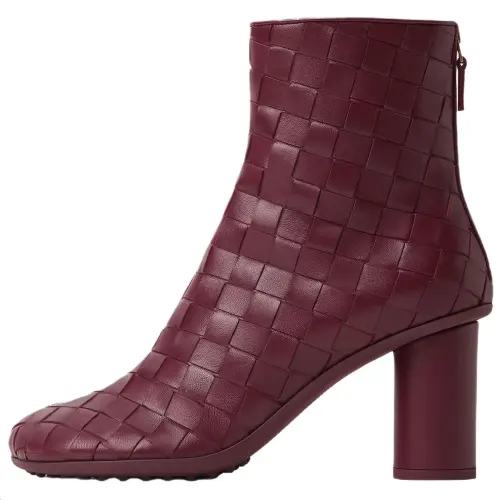 Bottega Veneta Atomic Ankle Boots 7.5cm Women's Burgundy