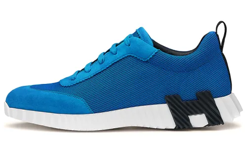 HERMES Bouncing Low top Casual Shoes Men's Electric Blue