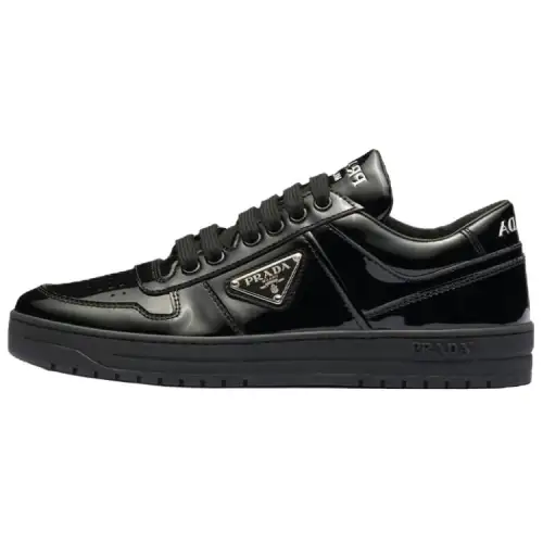 PRADA Downtown Leather Sneakers