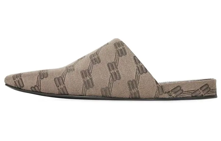 Balenciaga Cosy Mules 'BB Monogram Brown'