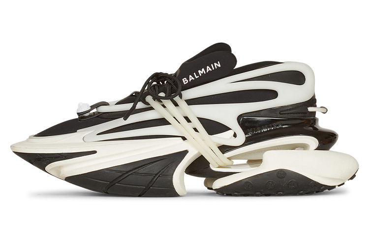 BALMAIN Balmain Unicorn leather low-top sports and casual shoes men's black