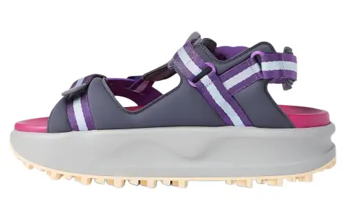 GUCCI Colour Block Platform Sandal Purple Women's