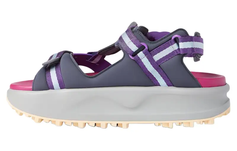 GUCCI Colour Block Platform Sandal Purple Women's