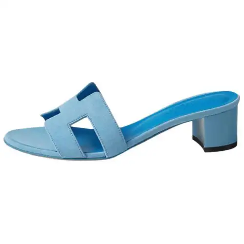 HERMES Oasis Slide Slippers Women's Blue