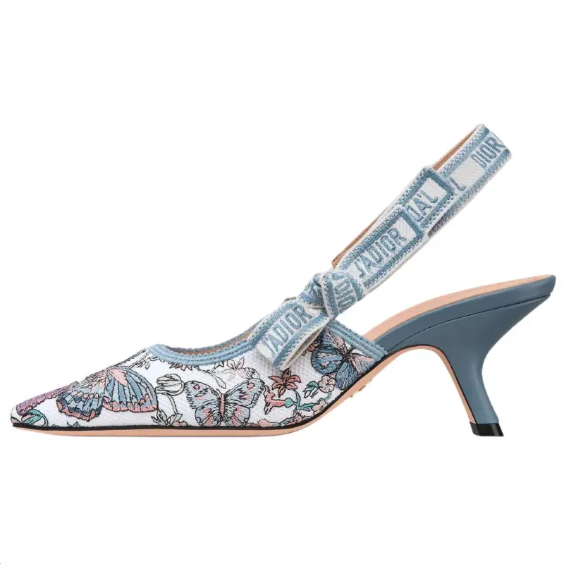 DIOR J'Adior Irregular Heel High Heels 6.5cm Women's Blue