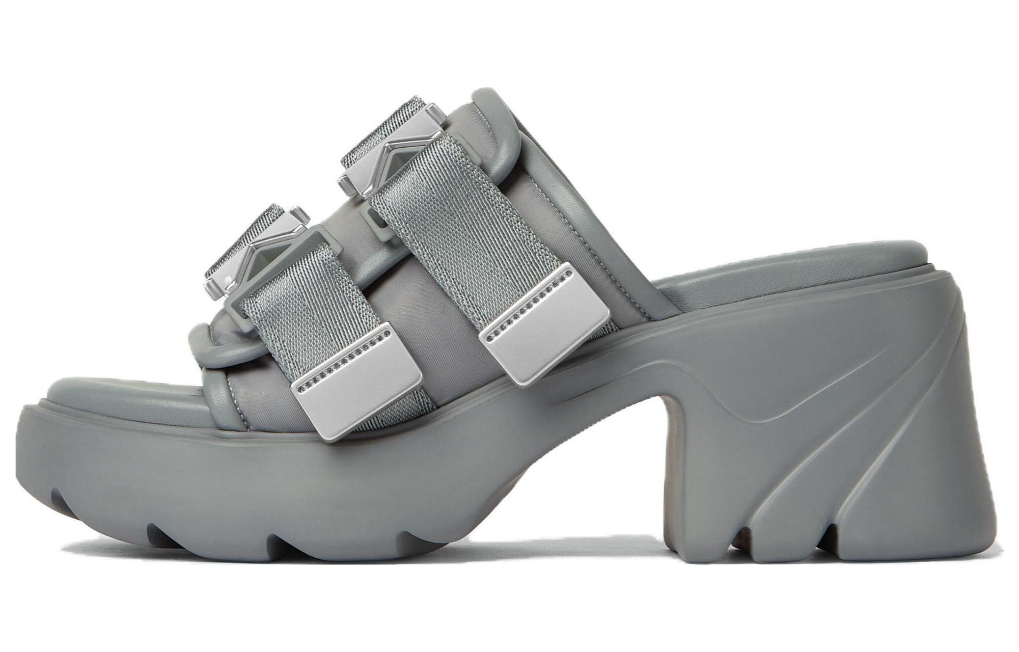 Bottega Veneta Flash Slide Slippers Women's Gray