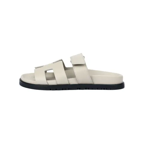 HERMES Chypre Slide Slippers Women's Gray
