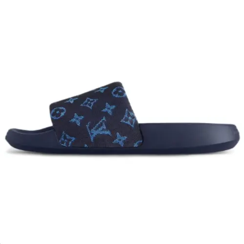 LOUIS VUITTON Waterfront Slide Slippers Men's Blue