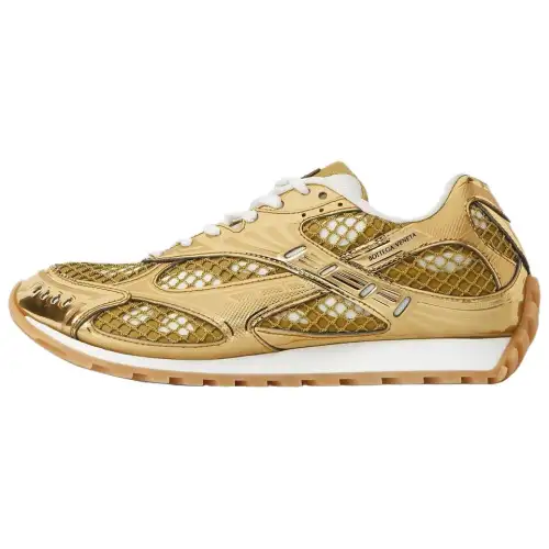 Bottega Veneta Orbit Low top Casual Shoes Women's Gold