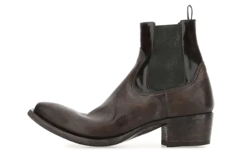 PRADA Wizard Fashion Short Chelsea Boots Men's Brown