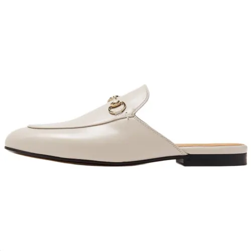 GUCCI Closed Toe Slippers Women's Ecru