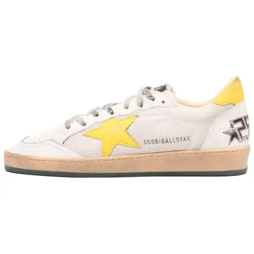 Golden Goose Ball-Star Off White Yellow