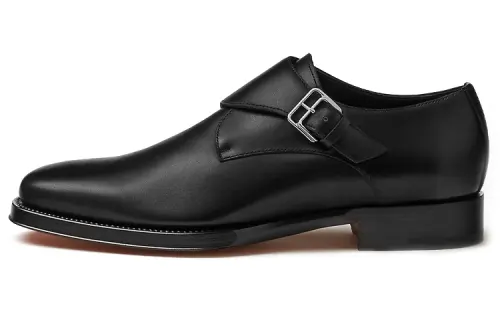 HERMES Favori Dress Shoes Men's Black