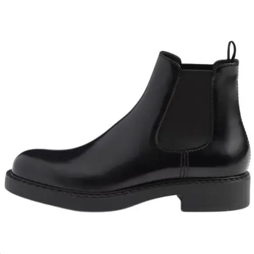 PRADA Short Chelsea Boots 4cm Men's Black