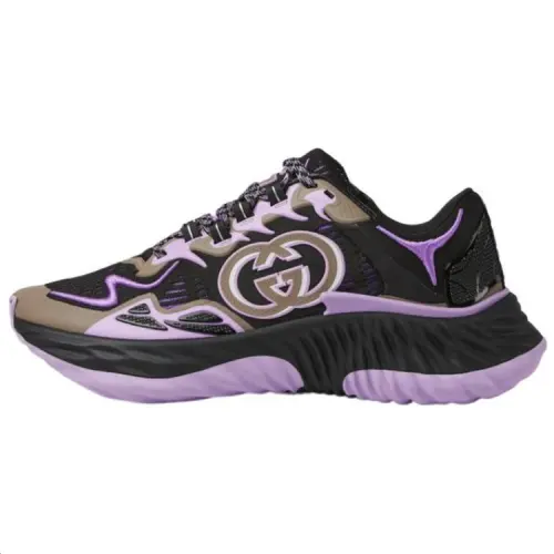 GUCCI Ripple Low top Casual Shoes Men's Purple