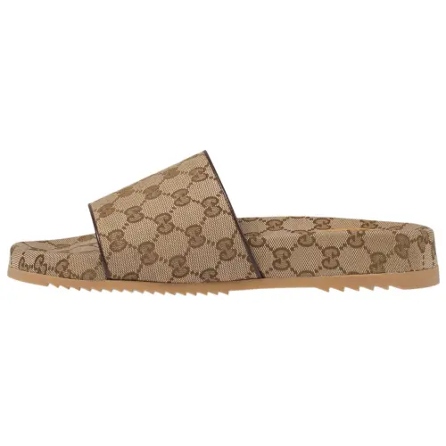 Gucci Gg Canvas Slide Sandal 'Beige Monogram'