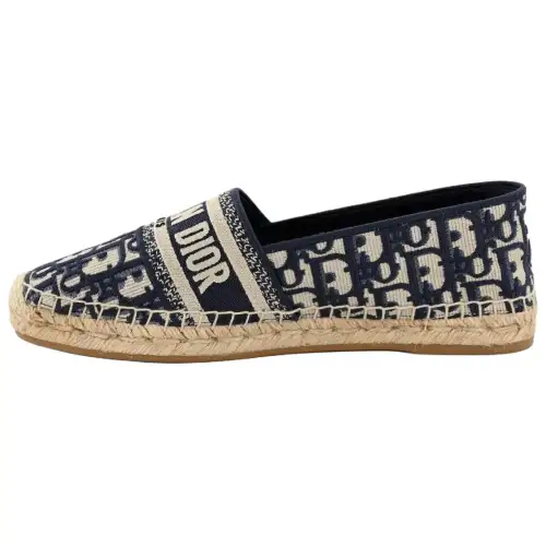 DIOR Granville Espadrilles Women's Gray Blue
