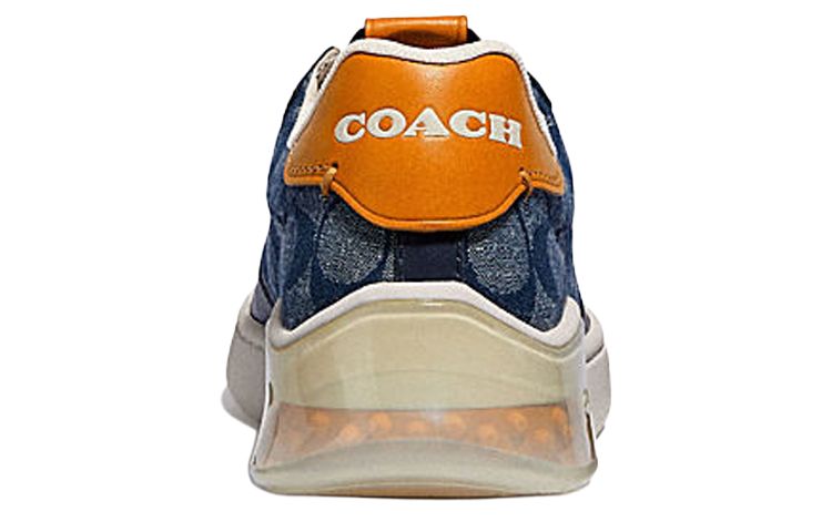 COACH CitySole Court Low top Stylish Skateboarding Shoes Women's Denim Blue
