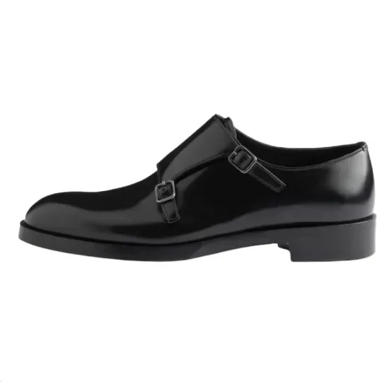 PRADA Leather Dress Shoes Men's Black