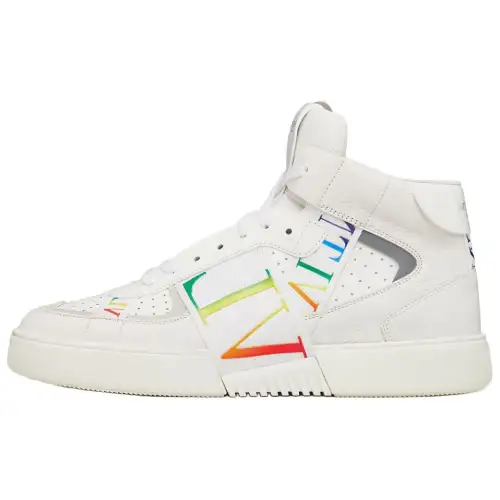 Valentino Vl7n Mid top Skateboard Shoes Men's White