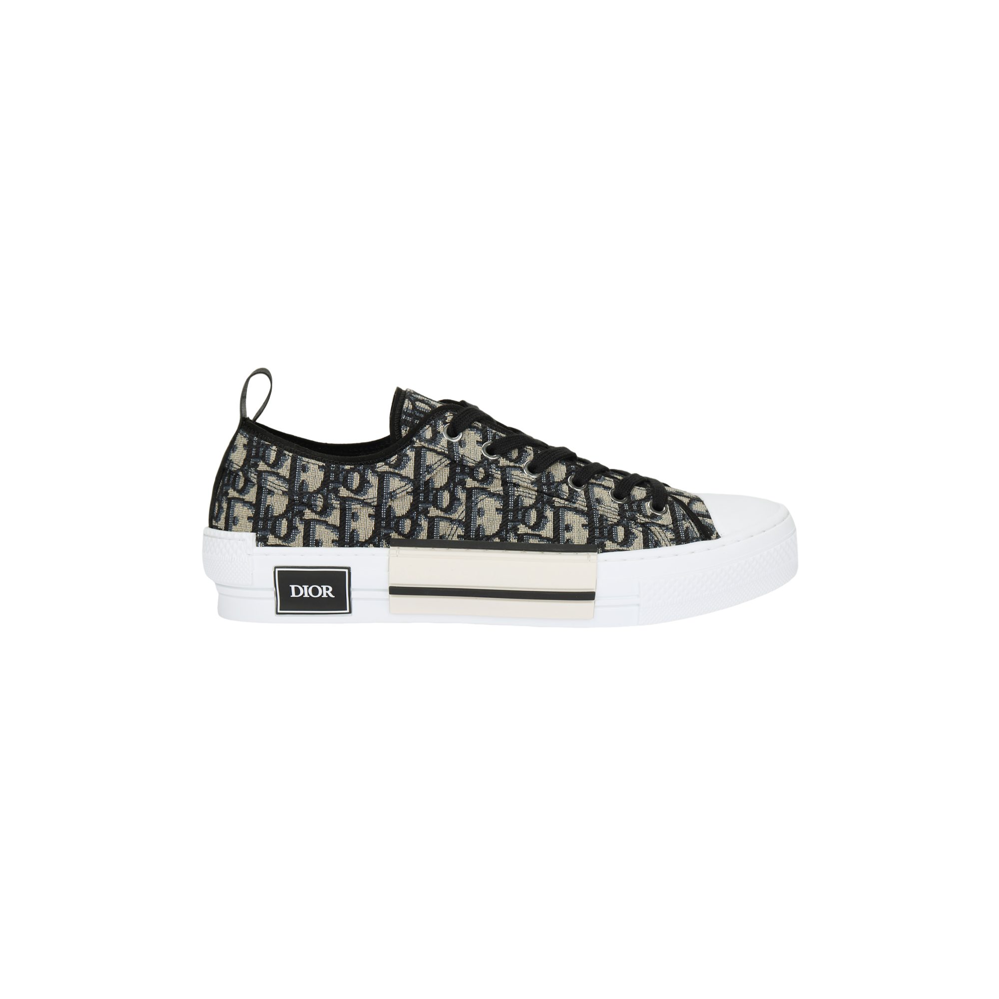 DIOR B23 Low top Skateboard Shoes Unisex Beige Black