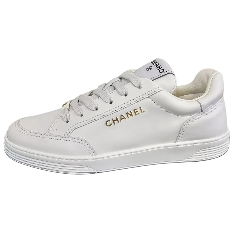 Женские кеды Chanel G45085 (белые)