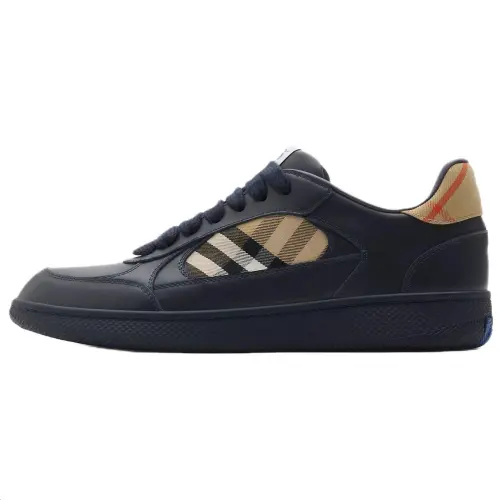 Burberry Terrace Low top Skateboard Shoes Men's Dark Blue