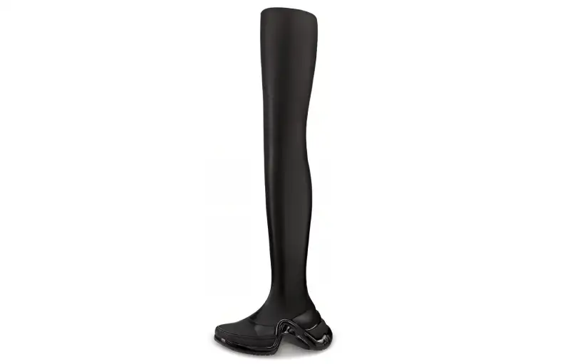LOUIS VUITTON Archlight 1.0 Knee high Boots Women's Pure Black