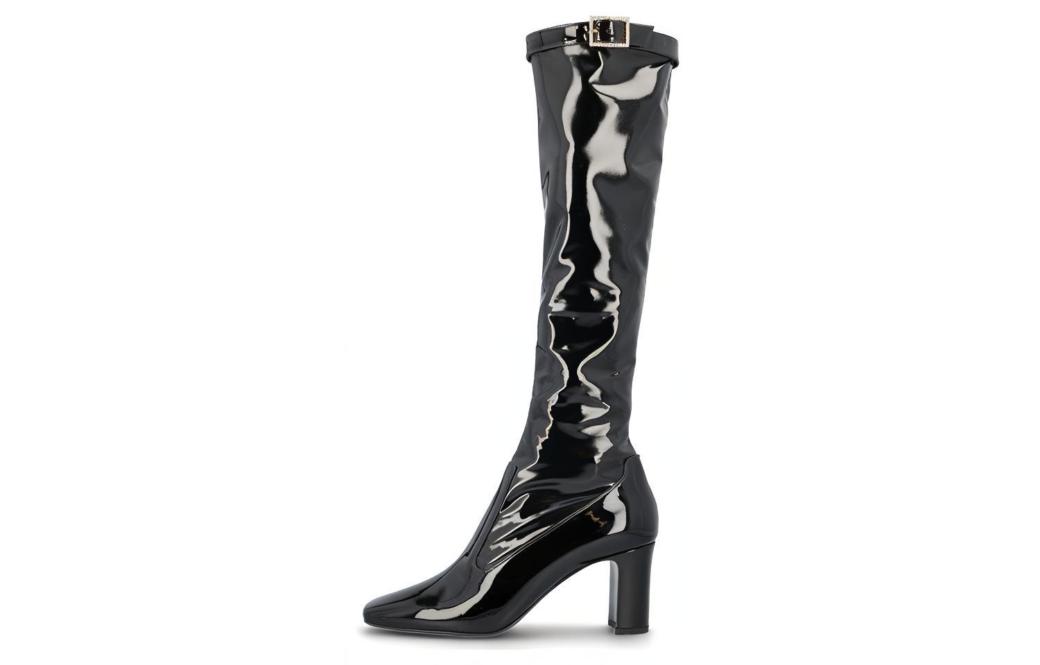 SAINT LAURENT Elle Square Toe Boots Women's