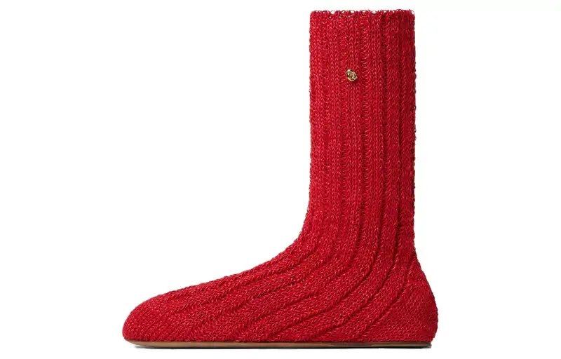 Bottega Veneta Domenica Ankle Boots Men's Red