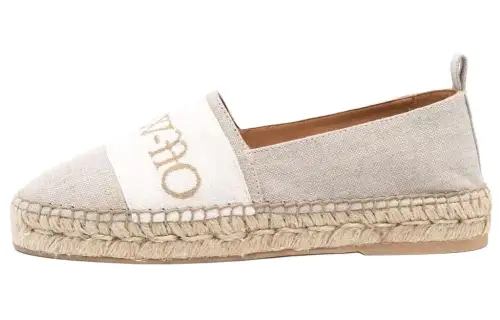 OFF-WHITE Bookish linen espadrilles Women's