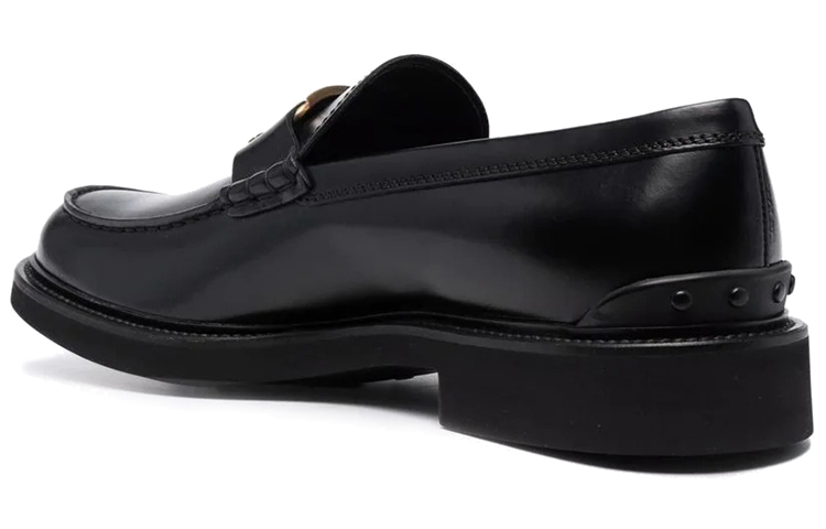 TOD'S T Timeless Logo Plaque Loafers