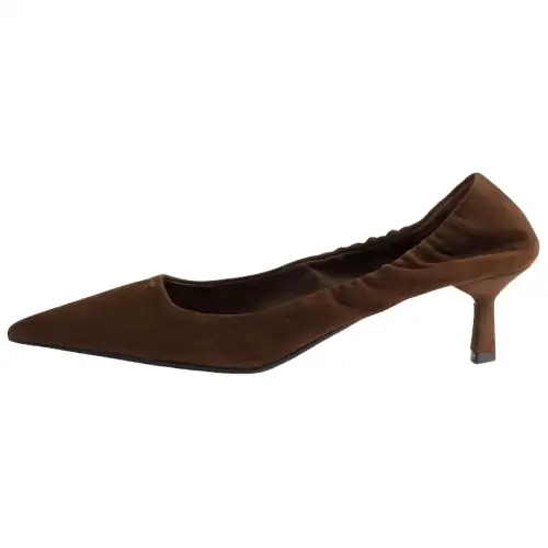 PRADA Slim Heel High Heels 5.5cm Women's Cocoa