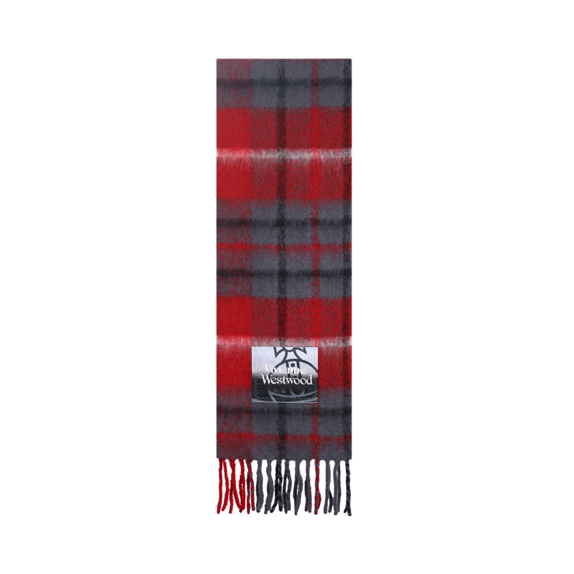 Vivienne Westwood Spherical alpaca, red scarf for men and women, print, for beloved