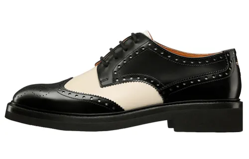 DIOR Teddy D Leather Skeleton Derby Shoes Casual Shoes Women's Black