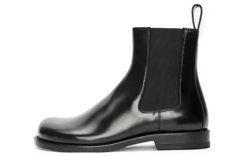 LOEWE Campo Calfskin Chelsea Boots Women's Black