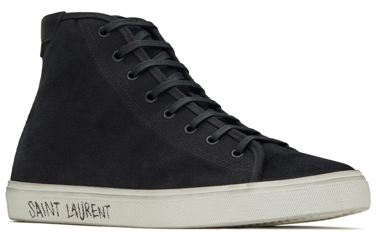 SAINT LAURENT Malibu Mid Black White