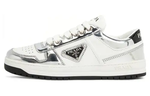 PRADA Downtown Trainers 'White Silver' Women's