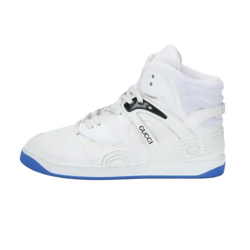Gucci Basket High Sneaker 'White Blue'