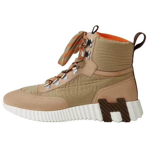 HERMES Klimb High top Casual Shoes 4cm Women's Beige