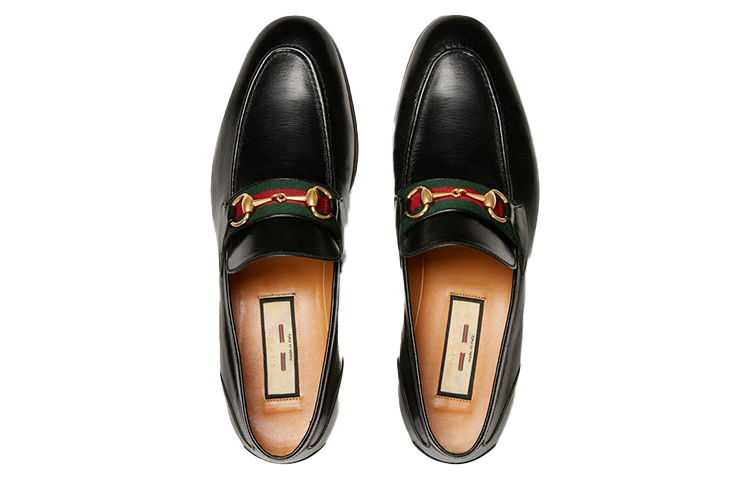 Мужские лоферы Gucci Horsebit (черные) — фото 3