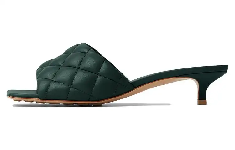 Bottega Veneta Padded Slide Slippers Women's Pine Green