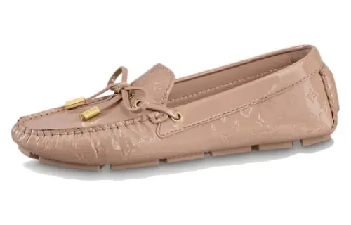 LOUIS VUITTON Gloria Leather Casual Shoes Women's Pink